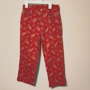 Lauren Jeans Co by Ralph Lauren ankle pants size 4 paisley print